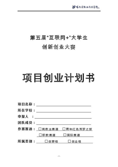 創(chuàng  )新創(chuàng  )業(yè)度計劃書(shū)模板