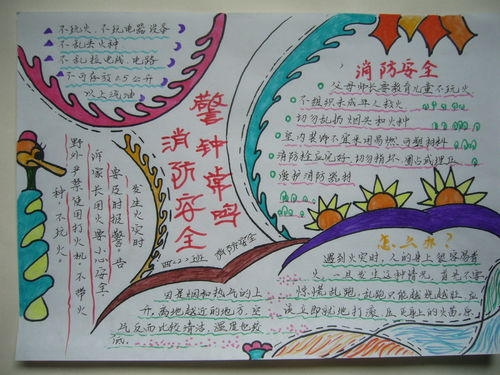 消防安全的知識手抄報內容