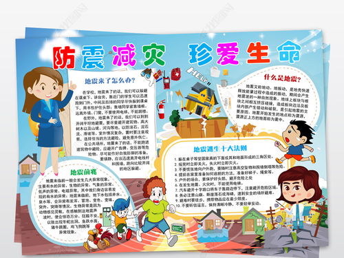 地震知識提升安全知識手抄報