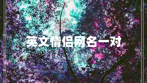 英文情侶網(wǎng)名一對