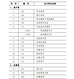 醫(yī)療衛(wèi)生機構(gòu)會計科目核算