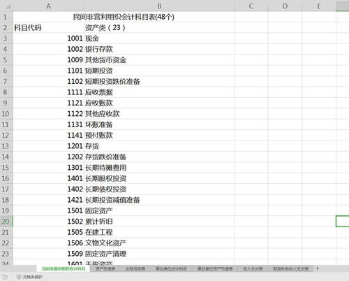 編碼,民間,會(huì )計科目,組織