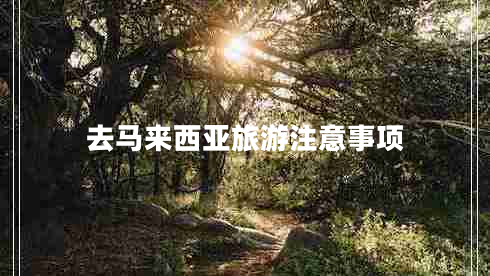 去馬來(lái)西亞旅游注意事項