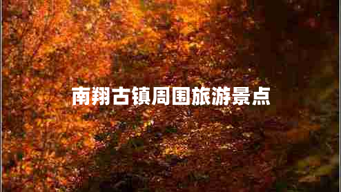 南翔古鎮周?chē)糜尉包c(diǎn)