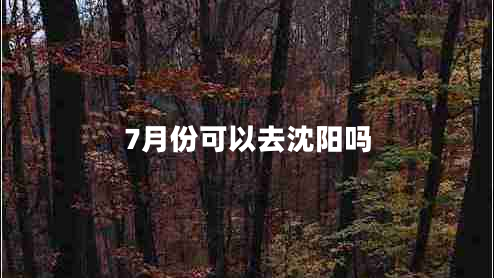 7月份可以去沈陽(yáng)嗎