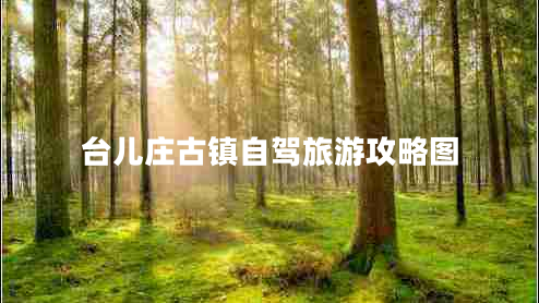 臺兒莊古鎮自駕旅游攻略圖