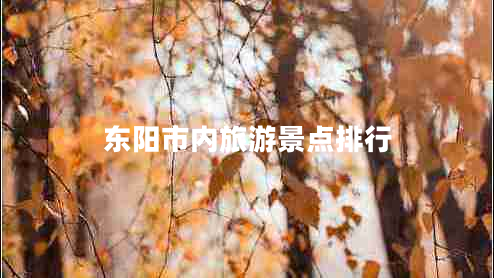 東陽(yáng)市內旅游景點(diǎn)排行