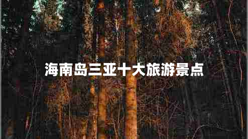 海南島三亞十大旅游景點(diǎn)