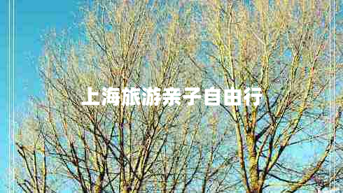 上海旅游親子自由行
