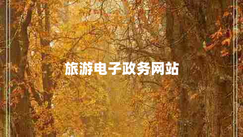 旅游電子政務(wù)網(wǎng)站
