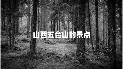 山西五臺山的景點(diǎn)