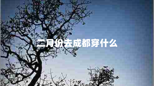 二月份去成都穿什么 二月份去成都穿什么