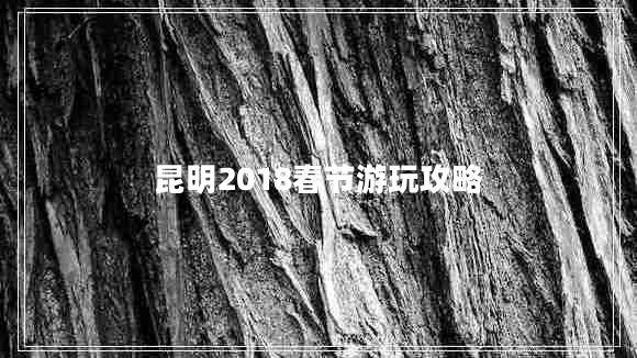 昆明2018春節游玩攻略