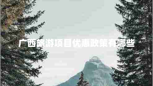 廣西旅游項(xiàng)目優(yōu)惠政策有哪些