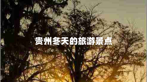 貴州冬天的旅游景點(diǎn)