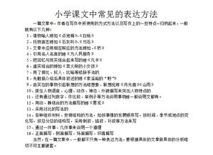 語(yǔ)文都有什么表達方法有哪些內容