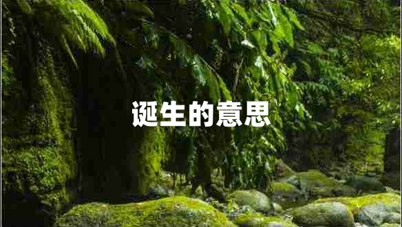 誕生的意思