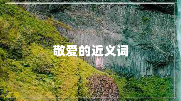 敬愛(ài)的近義詞