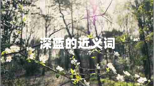 深藍的近義詞