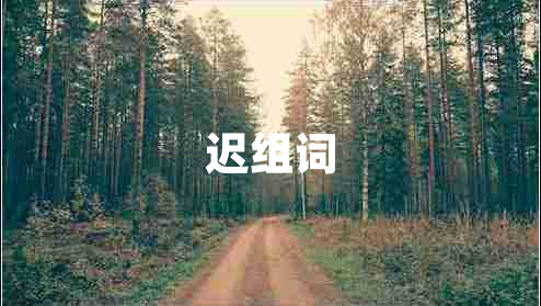 遲組詞