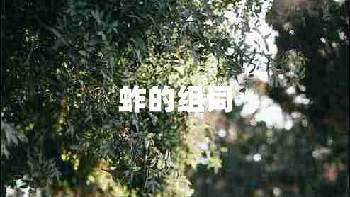 蚱的組詞