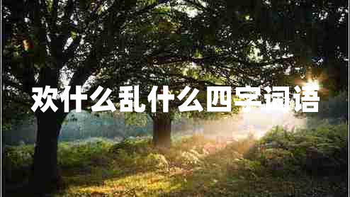歡什么亂什么四字詞語(yǔ)