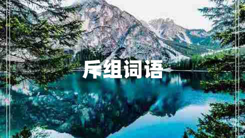 斥組詞語(yǔ)