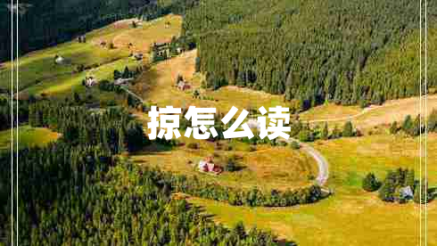 掠怎么讀