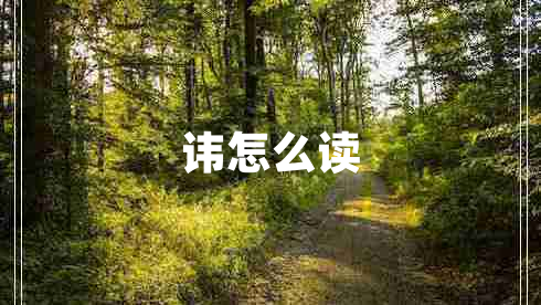 諱怎么讀