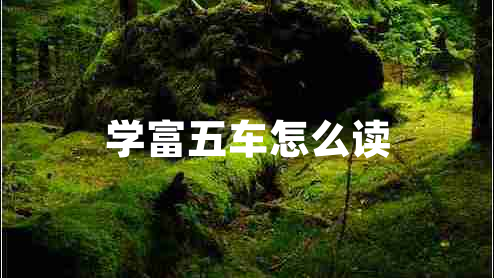 學(xué)富五車(chē)怎么讀