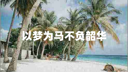 以夢(mèng)為馬不負韶華