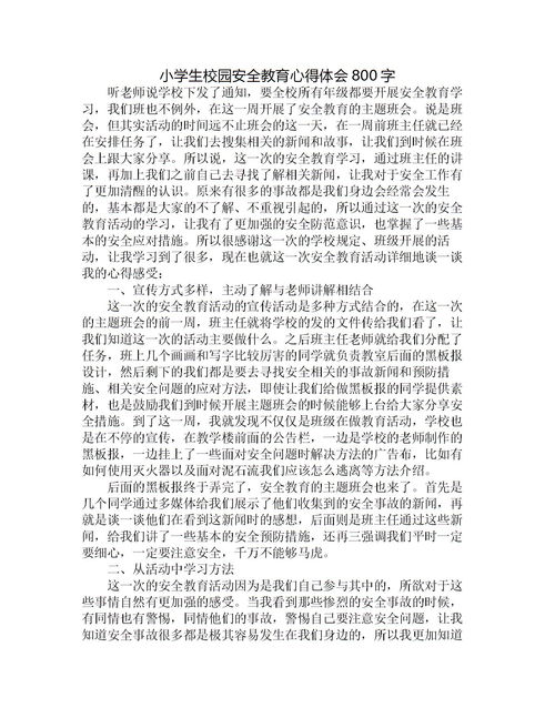 校園安全感悟800字高中作文怎么寫
