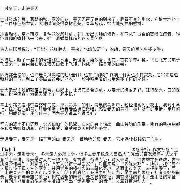 春日校園小說(shuō)作文,春日校園作文500字,春日校園作文600字