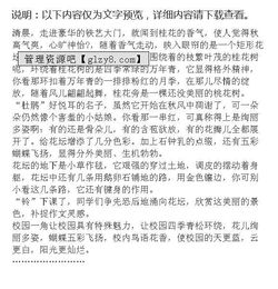 校園一角的作文描述技工學(xué)校