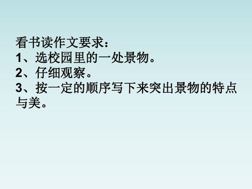 寫景,作文,四級,校園