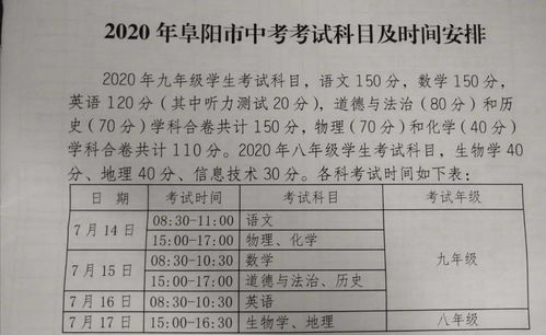 阜陽(yáng)中考攜帶注意事項