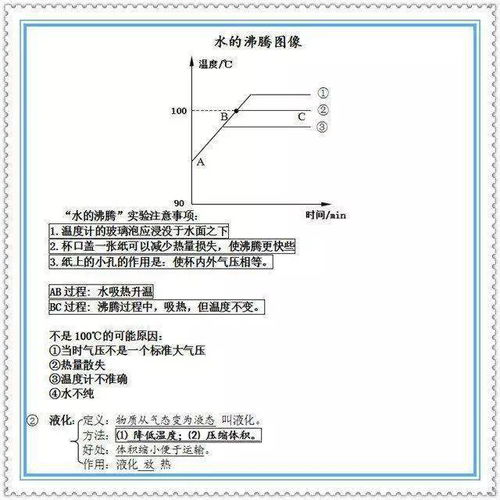 八上物理物態(tài)變化基礎知識點(diǎn)